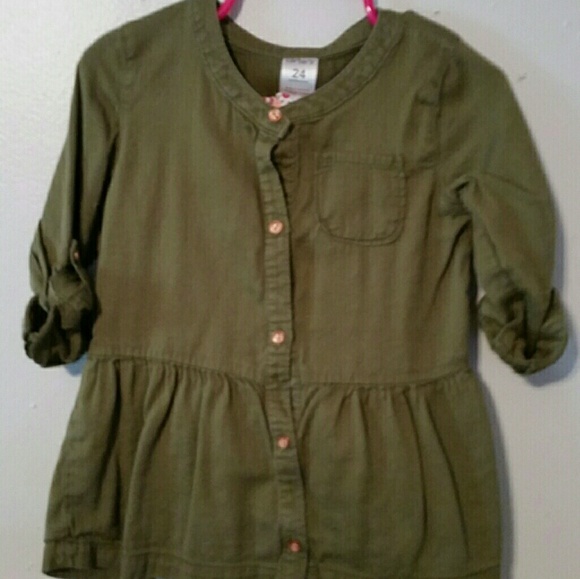 Carter's Other - Carter's Brand Roll Tab Tunic & Floral Leggings